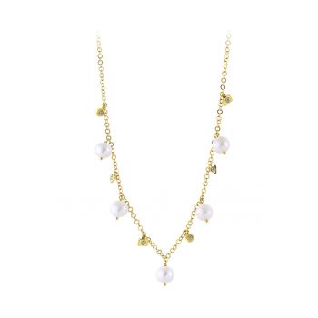 Colier de argint placat cu aur de 18K