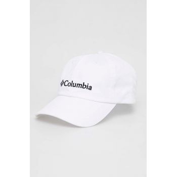 Columbia șapcă ROC II culoarea alb, cu imprimeu 1766611 ieftina