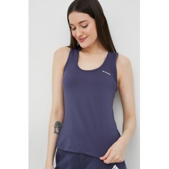 Columbia top sport Hike femei, culoarea albastru marin de firma original