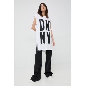 Dkny tricou culoarea alb ieftin