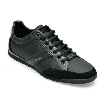 Pantofi sport BOSS negri, 1235, din material textil