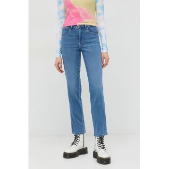 Wrangler jeansi Straight 658 femei high waist, damskie high waist