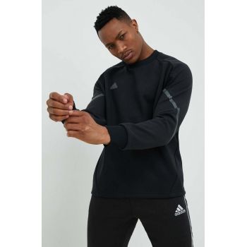 Adidas bluza barbati, culoarea negru, neted