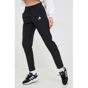 Adidas Performance pantaloni de antrenament femei, culoarea negru, neted de firma original
