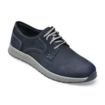 Pantofi OTTER bleumarin, 911322, din nabuc