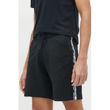 Hollister Co. pantaloni scurti barbati, culoarea negru ieftini