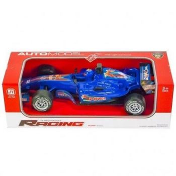 Masina albastra de curse, scara 1:12, 36 cm ieftina