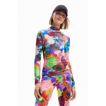 Desigual longsleeve femei, cu turtleneck