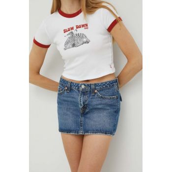 Levi's fusta jeans mini, drept ieftina