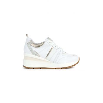 Geox sneakers din piele D ZOSMA culoarea alb, D268LB 08514 C1000