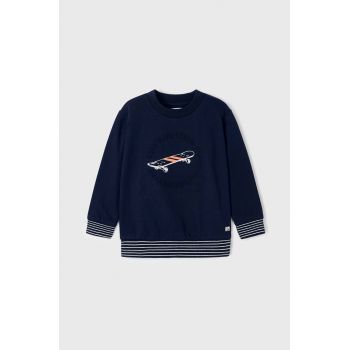 Mayoral bluza copii culoarea albastru marin, cu imprimeu