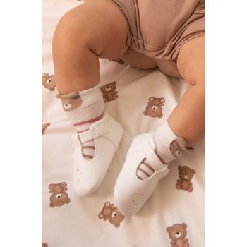 Mayoral Newborn pantofi pentru bebelusi culoarea bej