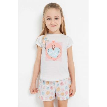 Mayoral pijamale de bumbac pentru copii culoarea bej, modelator