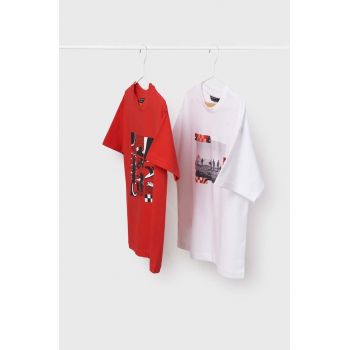 Mayoral tricou de bumbac pentru copii culoarea rosu, cu imprimeu