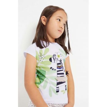 Mayoral tricou de bumbac pentru copii culoarea verde ieftin
