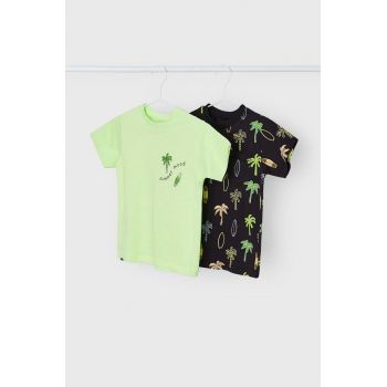 Mayoral tricou de bumbac pentru copii culoarea verde, modelator