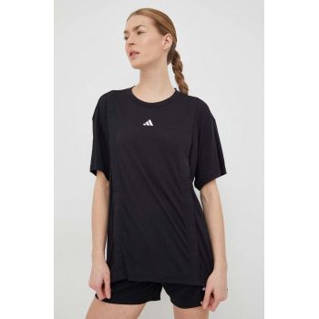 Adidas Performance tricou antrenament maternitate Training Essentials culoarea negru