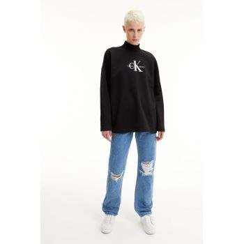 Bluza sport lejera cu imprimeu logo