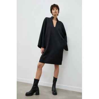 By Malene Birger rochie din lana culoarea negru, mini, oversize