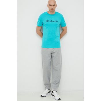 Columbia tricou bărbați, culoarea turcoaz, cu imprimeu 1680053.SS23-112