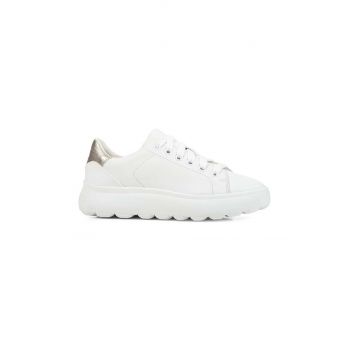 Geox sneakers din piele Spherica Ec 4.1 culoarea alb, D35TCB 085Y2 C0232 de firma originali