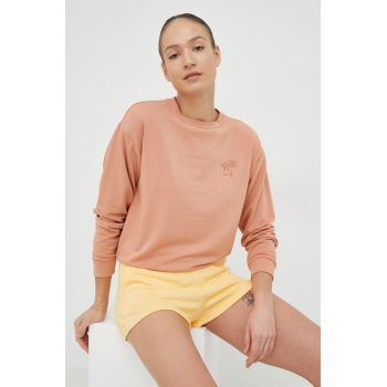 Roxy bluza femei, culoarea portocaliu, neted