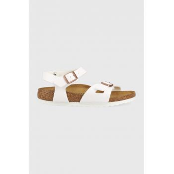 Birkenstock sandale copii Rio culoarea alb ieftine