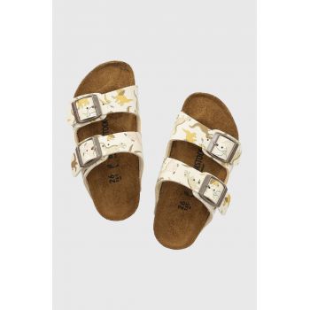 Birkenstock slapi copii Arizona culoarea bej