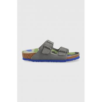 Birkenstock slapi copii Arizona culoarea gri