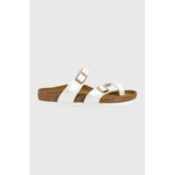 Birkenstock slapi copii Mayari culoarea alb ieftini