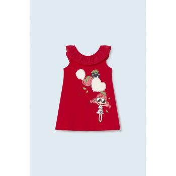 Mayoral rochie bebe culoarea rosu, mini, drept ieftina