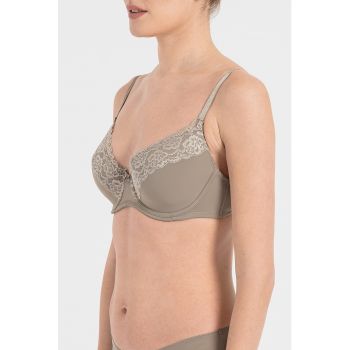 Sutien cu burete si insertii de dantela