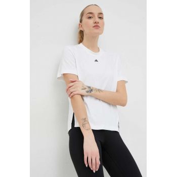 adidas Performance tricou de antrenament Designed to Move culoarea alb