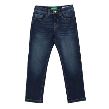 Blugi slim fit cu aspect decolorat Elvis