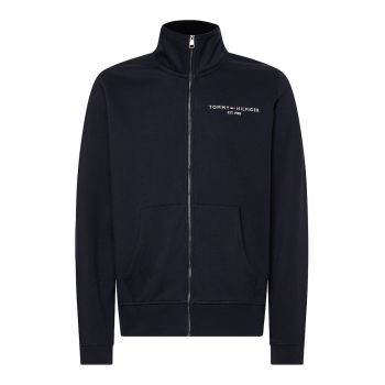 Bluza sport din amestec de bumbac organic cu fermoar