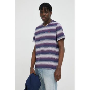 Levi's tricou din bumbac Culoarea violet, modelator de firma original