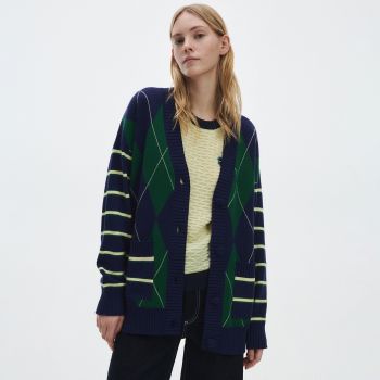 Reserved - Cardigan cu romburi - Multicolor