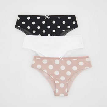 Reserved - Chiloți de bumbac, 3 pack - Negru Reserved - Chiloți de bumbac, 3 pack - Negru