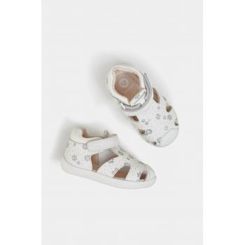 Mayoral sandale din piele pentru copii culoarea argintiu de firma originale