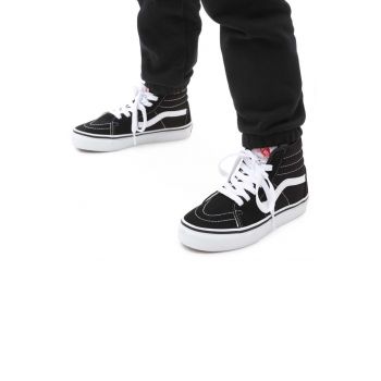 Vans tenisi copii UY SK8 Hi BLACK/TRUE WHIT culoarea negru