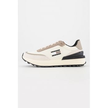 Pantofi sport cu insertii de piele intoarsa