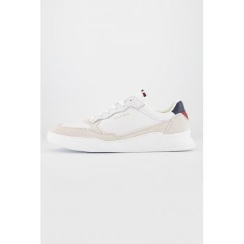 Pantofi sport de piele cu garnituri de piele intoarsa