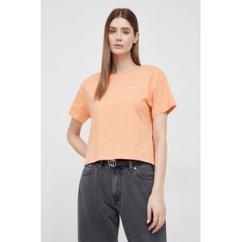 Pepe Jeans tricou din bumbac Wimani culoarea portocaliu ieftin