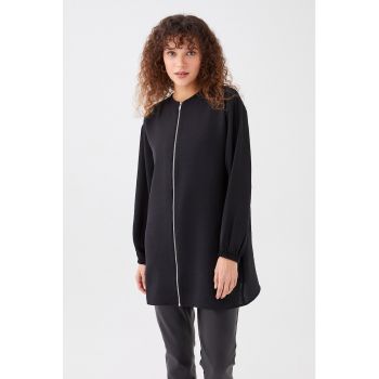 Bluza lejera cu fermoar