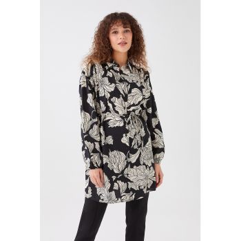Camasa cu guler tunica si model floral