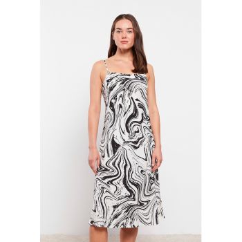 Rochie mini cu imprimeu abstract