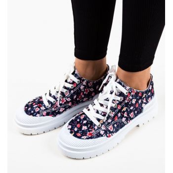 Sneakers dama Niamh Bleumarin ieftina la reducere
