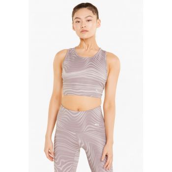 Top crop cu logo Studio Yoga