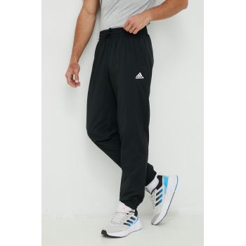 adidas pantaloni de antrenament Stanford culoarea negru, uni IC9424 ieftini