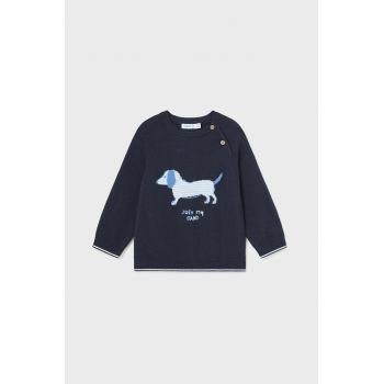 Mayoral pulover de bumbac pentru copii culoarea albastru marin ieftin